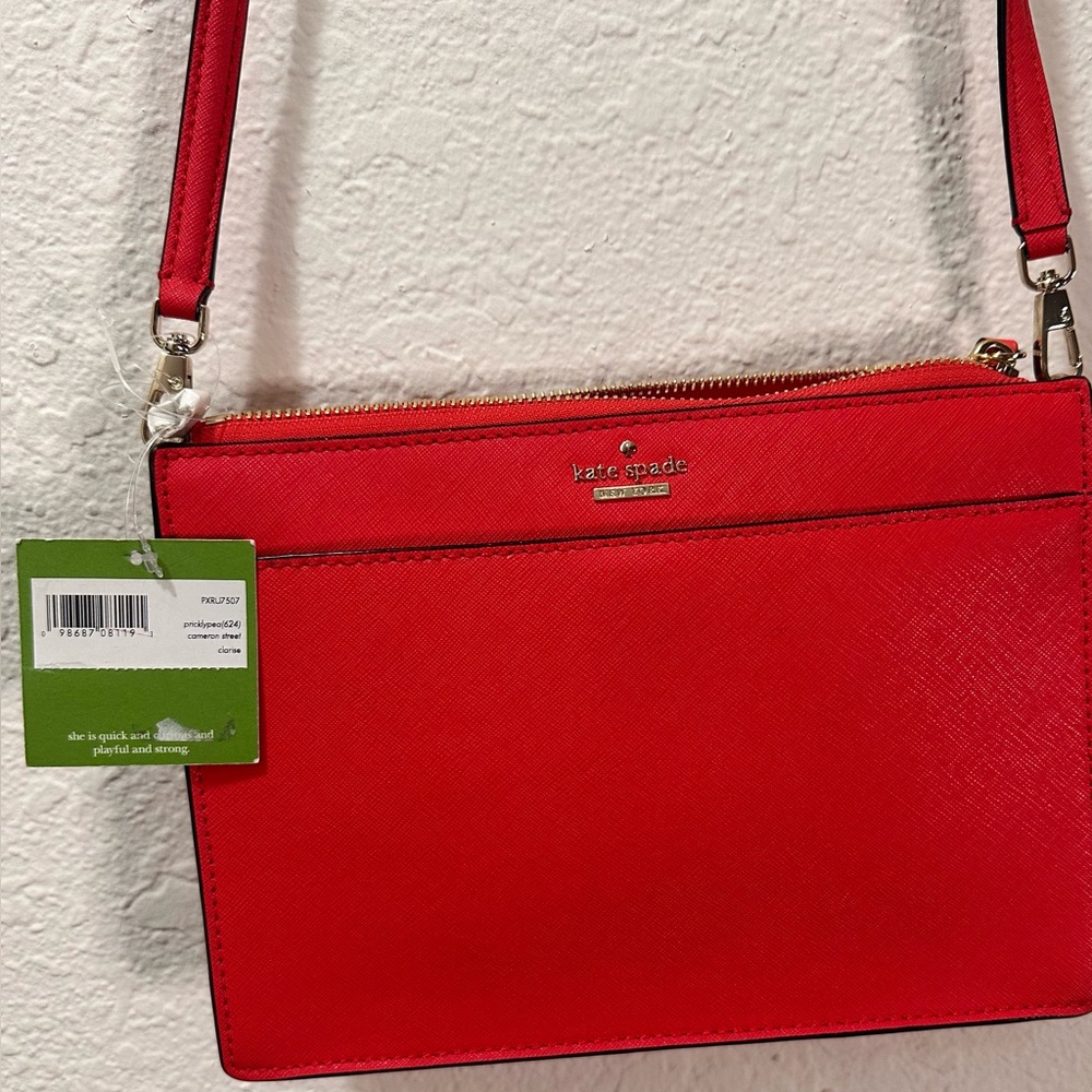 Kate Spade Reddish Orange (pricklypea) Shoulder Bag